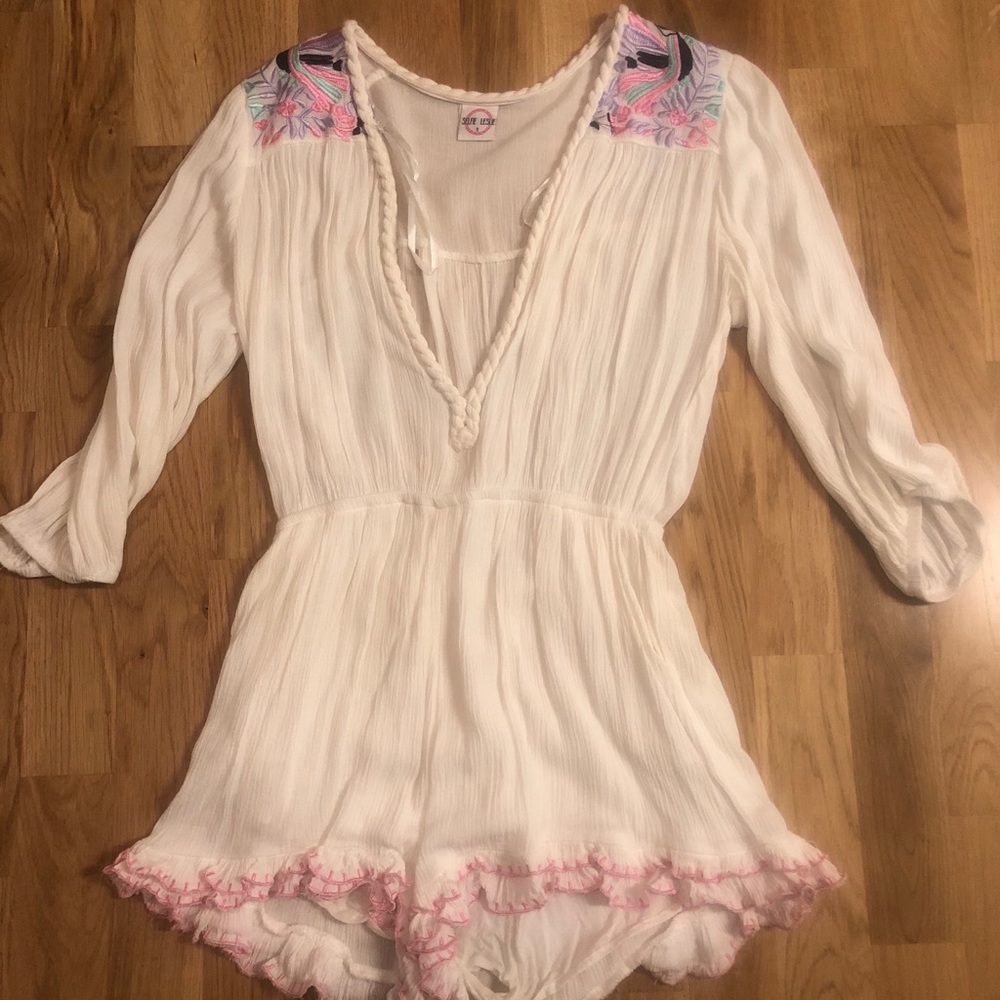 Selfie Leslie White Romper